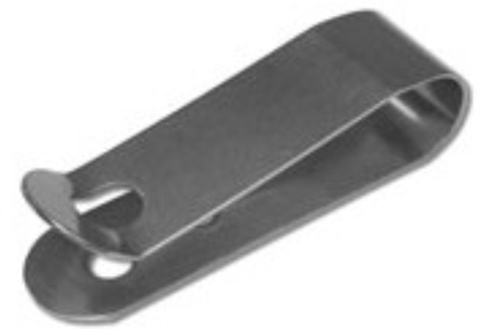Spring steel belt clip